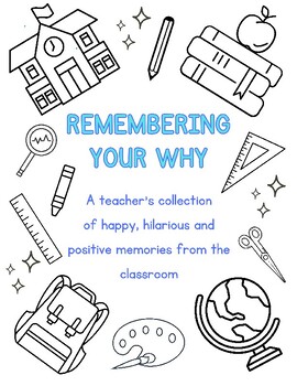 Preview of Remebering Your Why - Teacher Journal - Blue