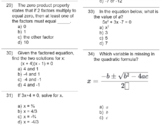 Remedial Algebra I Semester 2 Final