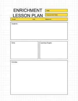 Remediation & Enrichment Plan Template by Joyful ELA | TPT