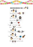 Remember me - song with images and gestures