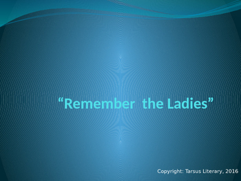 Preview of Remember the Ladies