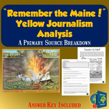 Preview of Yellow Journalism Reading Worksheet- Spanish American War