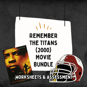 Preview of Remember the Titans (2000) Bundle (Worksheet and Multiple Choice Assessment)