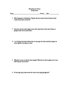 remember the titans assignment pdf