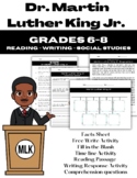 Remembering Dr. Martin Luther King Activities, Grades 6-8 