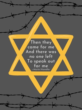 Preview of Remembering the Holocaust: A Thought-Provoking WWII Poster