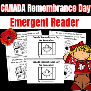 Preview of Remembrance Canada Day Emergent Reader | November
