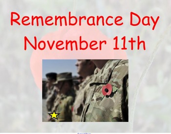 Preview of Remembrance Day