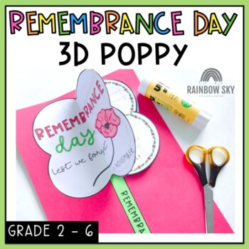 Preview of Remembrance Day 3D Poppy Craft