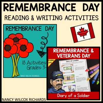 Preview of Remembrance Day Activities Canada BUNDLE, Grades 3-5