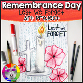 Remembrance Day Art Lesson, Lest We Forget Art Project Act
