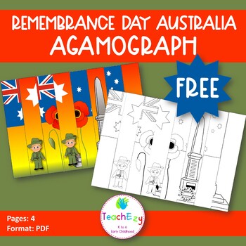 Preview of Remembrance Day Australia or ANZAC Day Agamograph Free Teacher Resource