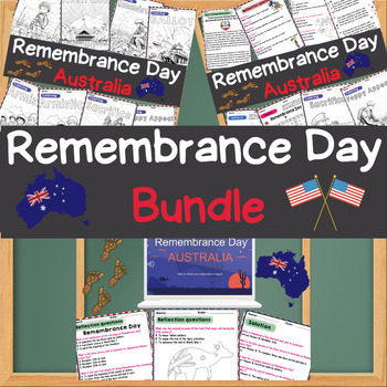 Preview of Remembrance Day Australia  (Armistice Day) or ANZAC Day Bundle