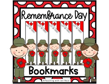 Preview of Remembrance Day Bookmarks
