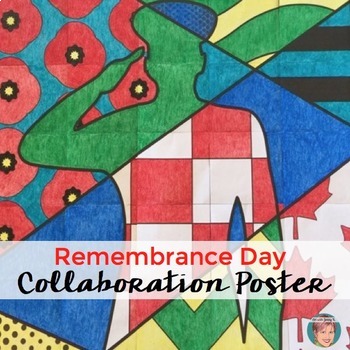 Preview of Remembrance Day Canada | Classroom Collaboration Soldier Poster