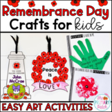 Remembrance Day Canada Art Activities and Bulletin Board Set