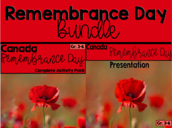 Preview of Remembrance Day Canada BUNDLE