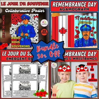 Preview of Remembrance Day Canada Bundle: French Resources | Le Jour du Souvenir Veterans