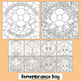 Remembrance Day Canada Coloring Pages Math Pop Art Activit