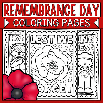 Preview of Remembrance Day Canada Coloring Pages • Remembrance Day Coloring Sheets