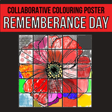 Collaborative Colouring Poster Remembrance Day Poppy(25 pieces)