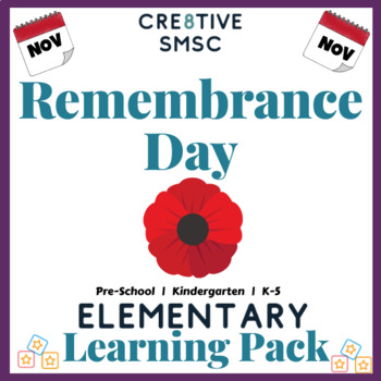 Preview of Remembrance Day Elementary Pack