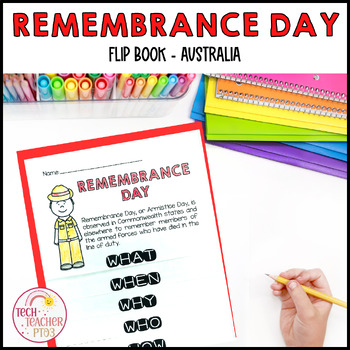 Preview of Remembrance Day Flip Book Australia