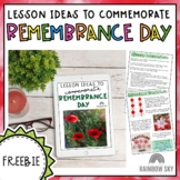 Remembrance Day Lessons | Remembrance Activity Ideas FREE