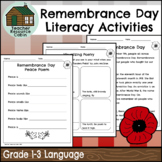 Remembrance Day Literacy Activities | Poetry | Reading (Grade 1-3 Language)