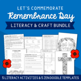 Remembrance Day Literacy Activity & Coloring In Pages