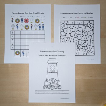 Remembrance Day Mini Activity Pack (21 Pages) Low Prep, Printer Ink ...