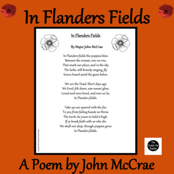 Remembrance - <i>In Flanders Fields</i> and John McCrae