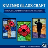 Remembrance Day, Veteran's Day, ANZAC Day Stained Glass Wi