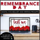 Remembrance Day | Veterans Day | Memorial Day Vocabulary &