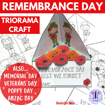 Preview of Memorial Day | Remembrance Day | Veterans Day | Poppy Day | Anzac Day | Craft