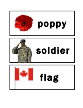 Preview of Remembrance Day Vocabulary