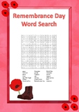 Remembrance Day Word Search