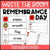 Remembrance Day Write the Room | Differentiated