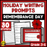 Remembrance Day Writing Prompts | Paper or Digital | Canada