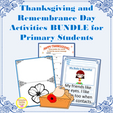 Remembrance Day and Thanksgiving Gratitude Writing Play Ba