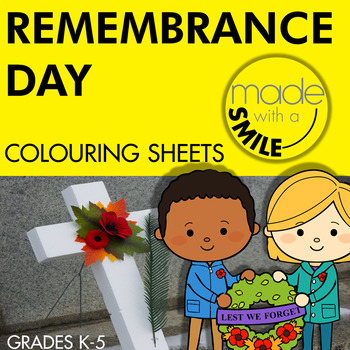 Preview of Remembrance Day in Canada Colouring Sheets