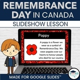 Remembrance Day in Canada - Lesson Slideshow November No-p