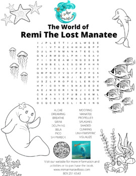 Preview of Remi the Lost Manatee Word Search