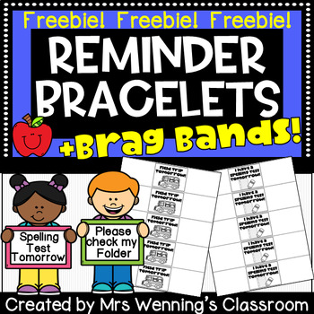 Preview of Reminder Bracelets (+Brag Bands) FREEBIE!