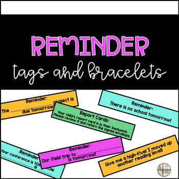 Brag Bands - Class Parent Reminders :: Teacher Resources and Classroom  Games :: Teach This