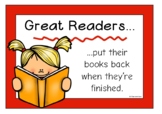 Reminder Posters for What Makes a Great Reader