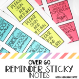 Reminder Sticky Notes