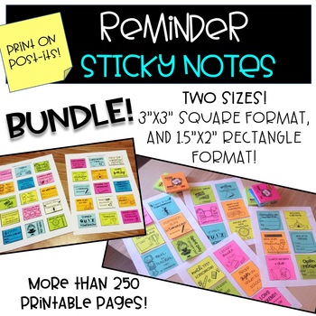 Printable Custom Post-it® Notes Reminders