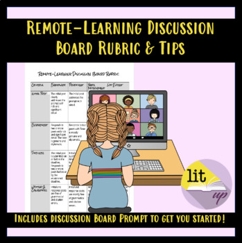 Preview of Remote/Distance Learning Discussion Board Rubric and Tips