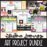 Remote Learning Art Lessons, ART RESOURCE Bundle
